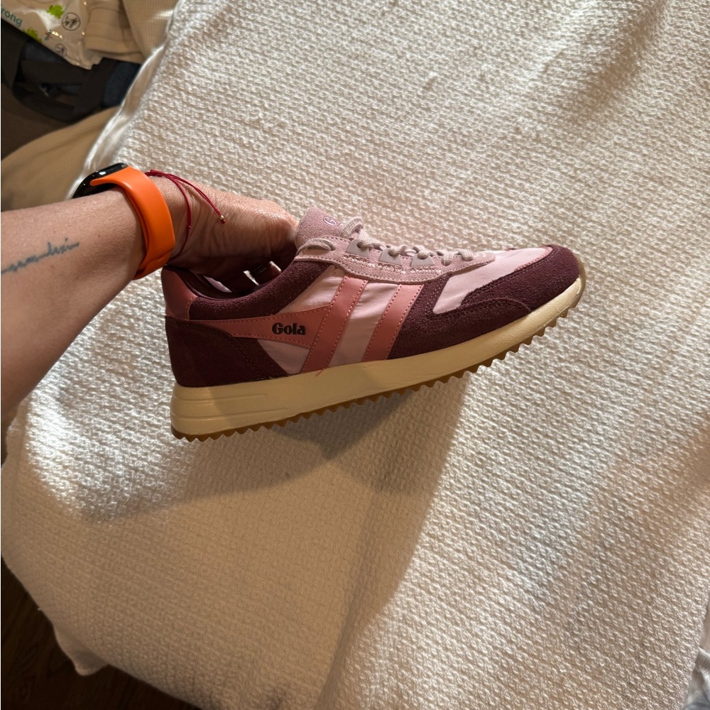 Gola Pink and Burgundy Sneakers - Picture 3 of 5